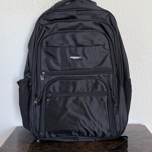 New! Dejuno Men's Black Laptop Backpack 20” with Multiple Compartments